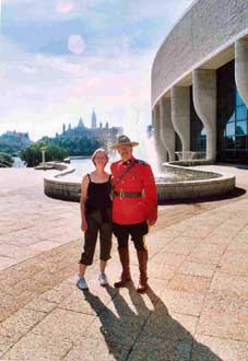 And Rachel got herself aquainted with a Mountie. What a lovely couple.
