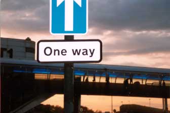 Just in case I'd forgotten which way home was
