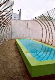 Hence the Luis Barragan inspired pools
