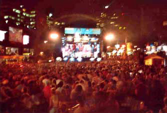 The main event at the Jazz Fest was a chap called King Chango. 100,000 people turned out.